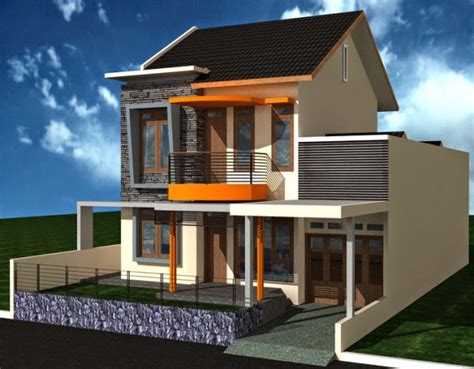 Contoh gambar desain desain rumah minimalis 2 lantai ala jepang. + Info Biaya Bangun Rumah 6x15, Biaya Bangun Rumah