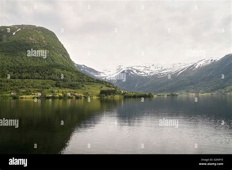 Idyllic Scenery Near Jølster In Norway Stock Photo Alamy