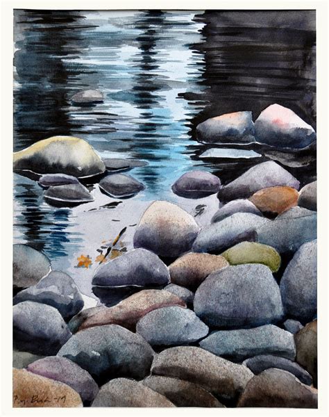 An Original Watercolor Painting Reflections Free Shipping In