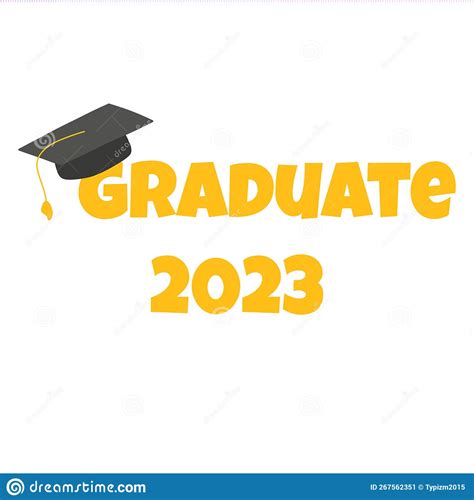 Graduate 2023 Class Of 2023 Lettering Logo Stamp Graduate Design