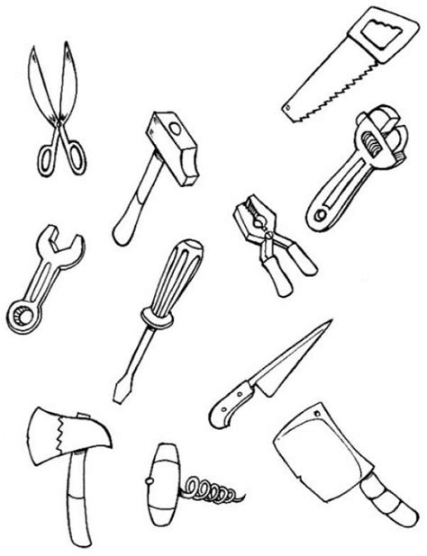 Tool Coloring Pages To Download And Print For Free