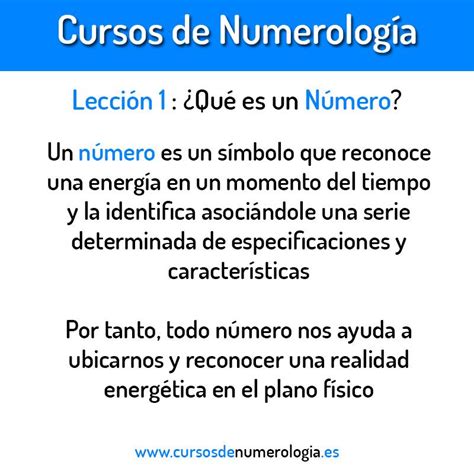 Leccion 1 Que Es Un Numero Cursos De Numerologia