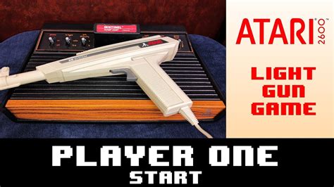 The Atari 2600 Light Gun Game Sentinel Player One Start Youtube