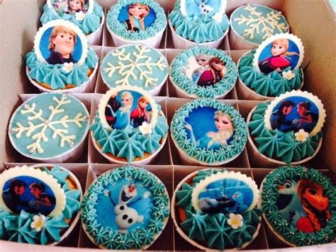 Disneys Frozen Theme Cupcakes Frozen Cupcakes Themed Cupcakes