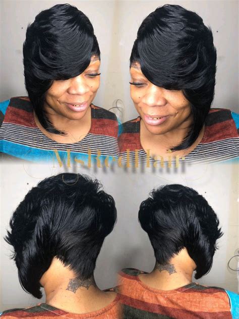 One Sided Bob Quick Weave Quick Weave Hairstyles Long Weave