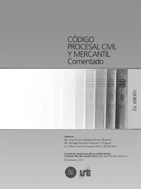 Codigo Procesal Civil Y Mercantil Comentado 2a Edicin Pdf Ley