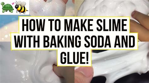 How To Make Slime With Glue And Baking Soda Youtube