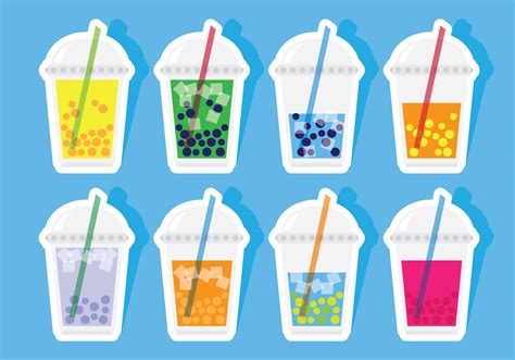Boba tea's origin story is as squishy as those gumdrops swimming in it, but the most widely accepted version of the tale centers on lin hsiu hui, a product development manager for a teahouse in. Bubble Tea Stickers - Download Free Vector Art, Stock Graphics & Images