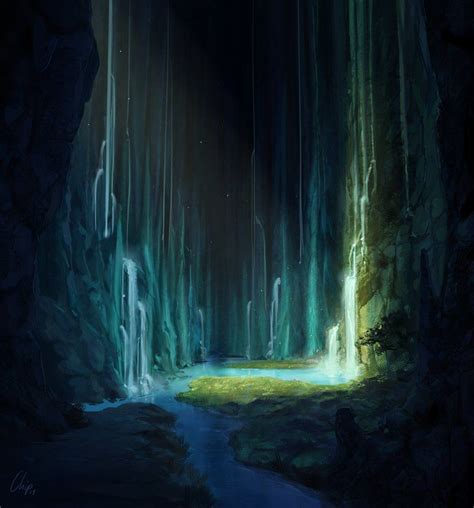 The Cave By Crackbag On Deviantart Fantasy Landscape Fantasy Art