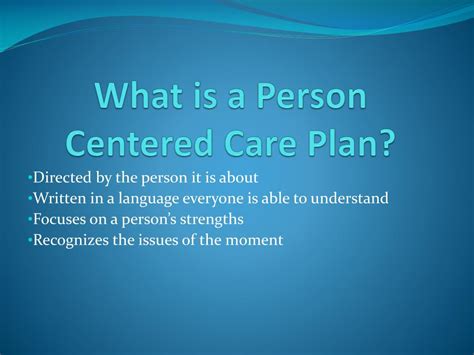 Person Centered Plan Template