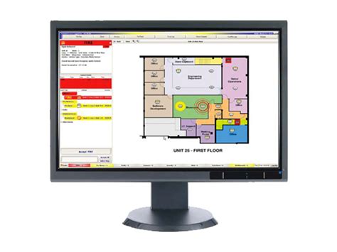 Graphical User Interface For Fire Detection Equipment Shield Fire