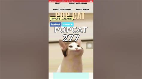 Pop Cat Game 200 Youtube
