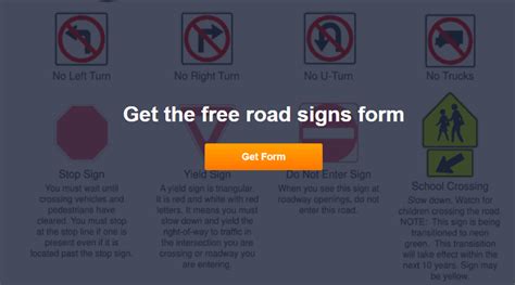 Road Signs Free Download And Printable Online For Free Cocodoc