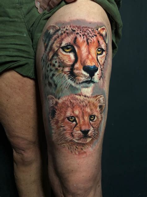 Realistic Cheetah Tattoo By Stefan Limited Availability At Redemption