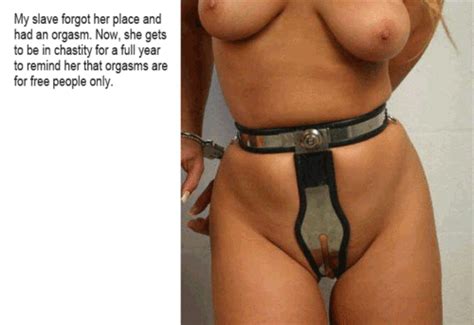 Female Chastity Belt Cumception