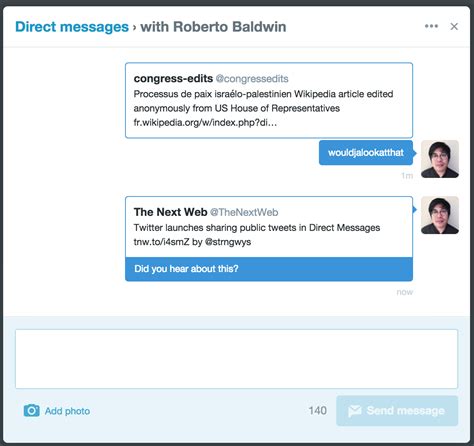 Twitter Launches Sharing Public Tweets In Direct Messages Messages