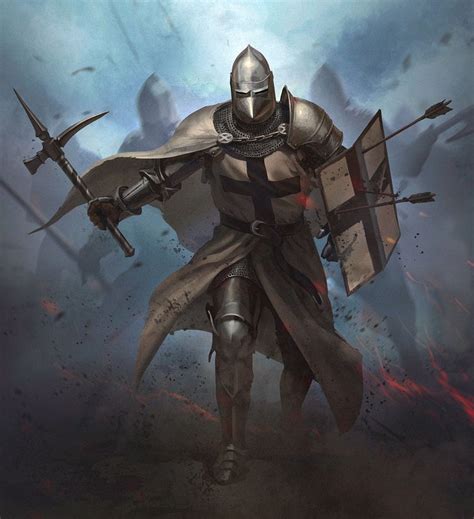 Teutonic Knight Crusader Knight Knight Art Character Art