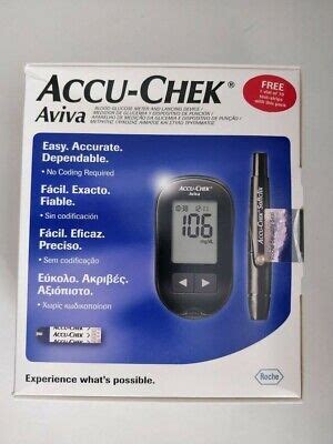 Accu Chek Aviva Blood Glucose Diabetic Monitor Meter System Readings In Mg Dl EBay