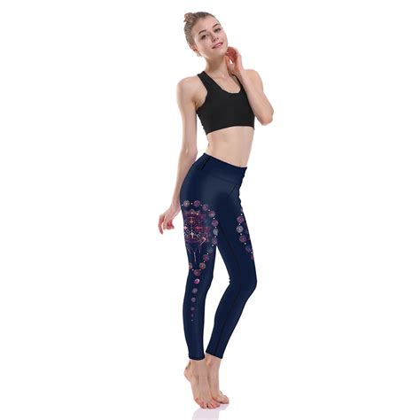 sportingleggings print leggings fitness women sporting workout leggins elastic slim pants waist