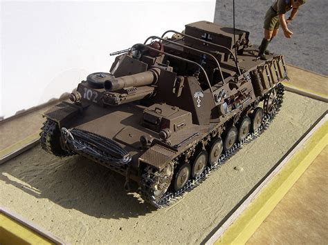 Developed in 1941 and based on the pz.kpfw. Sturmpanzer II German 15 cm self-propelled gun Ark Models ...