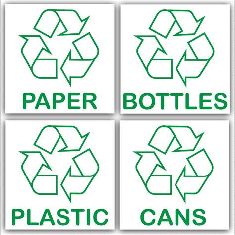 Printable Recycling Signs For Bins