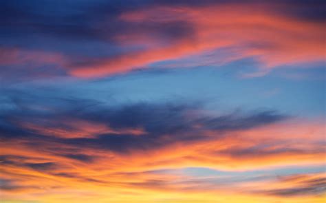 Blue Sky Orange Clouds I Seriously Need To Visit A Beach Flickr