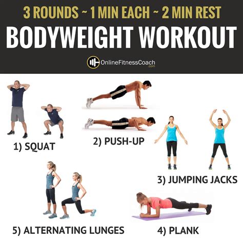 Bodyweight Circuit Workout For Busy People Online Fitness Coach