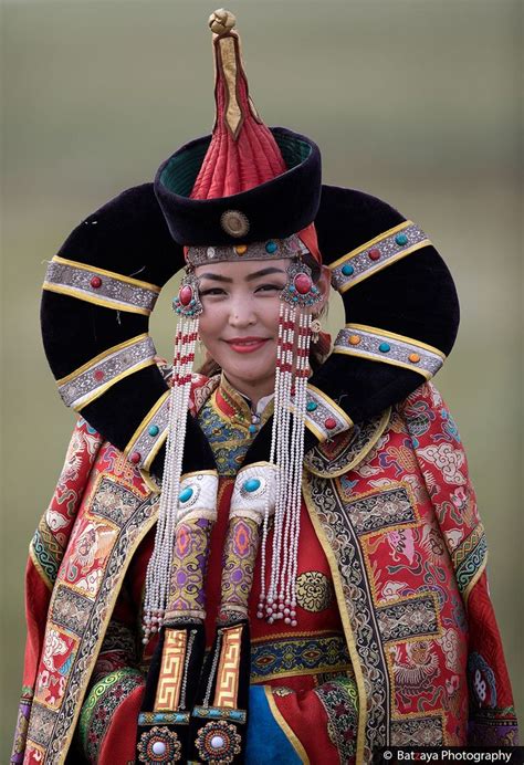Portrait Photo Woman In Mongolia Mongolia Islands Traditional Dresses