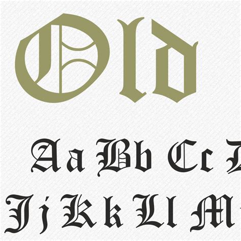 Old English Font Svg Old English Script Old English Monogram Etsy