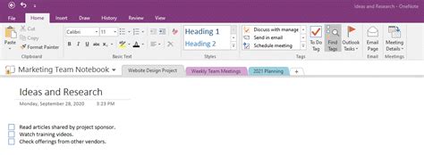 How To Use Onenote For Project Management Brightwork 365