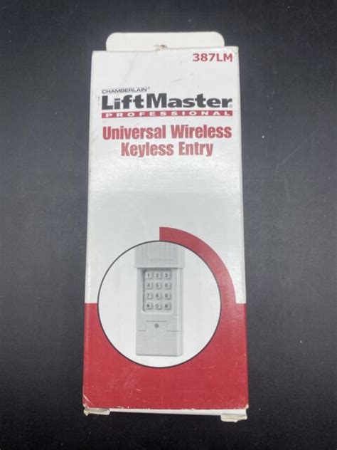 Liftmaster Keyless Entry Pad Manual