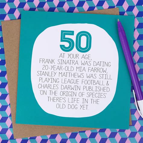 What To Write In A 50th Birthday Card Funny Birthdayqw