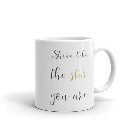 Shine Like The Star You Are Motivational Positive Affirmation Etsy