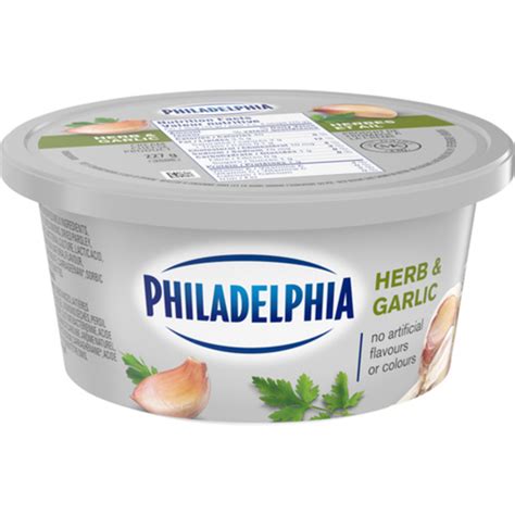 Philadelphia Cream Cheese Herb And Garlic 227 G Voilà Online Groceries