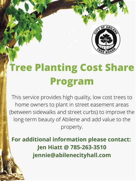 Cost Share Rebate Program Trees