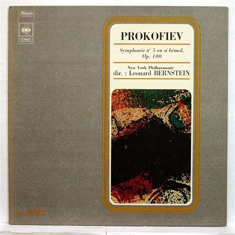 Prokofiev Symphony No5 In B Flat Major Op100 By Leonard Bernstein Lp Gatefold With