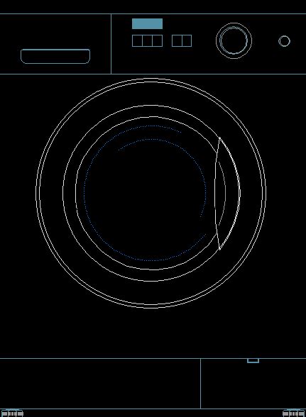 This set of cad blocks from the first in architecture cad block database features coffee machine cad blocks, teapots, coffee mugs, cup and saucers. Washing Machine - Elevation DWG Elevation for AutoCAD ...