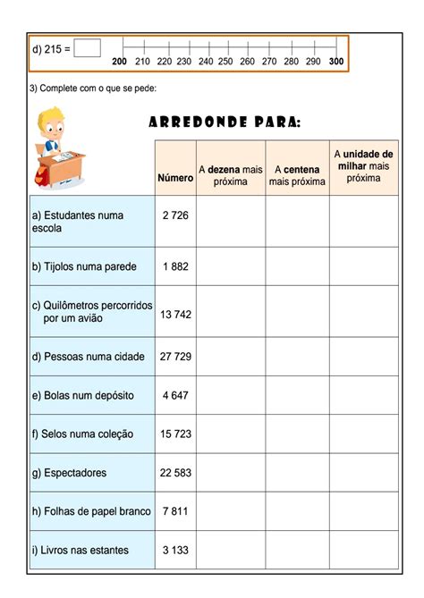 Atividades De Arredondamento 5 Ano