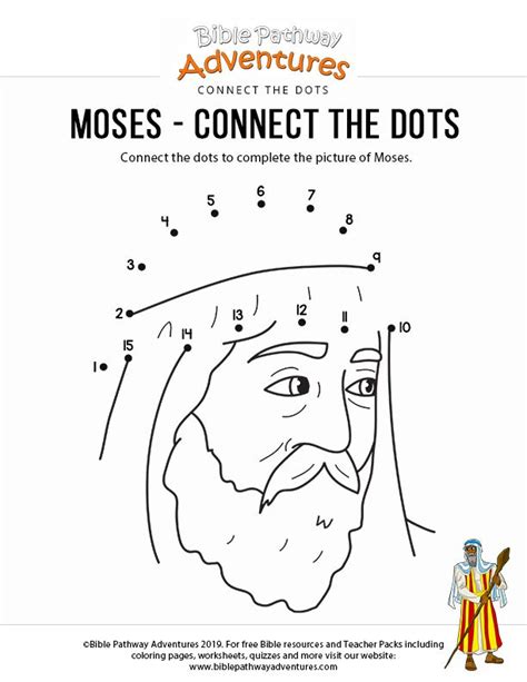Moses Connect The Dots Bible Pathway Adventures Bible Activities