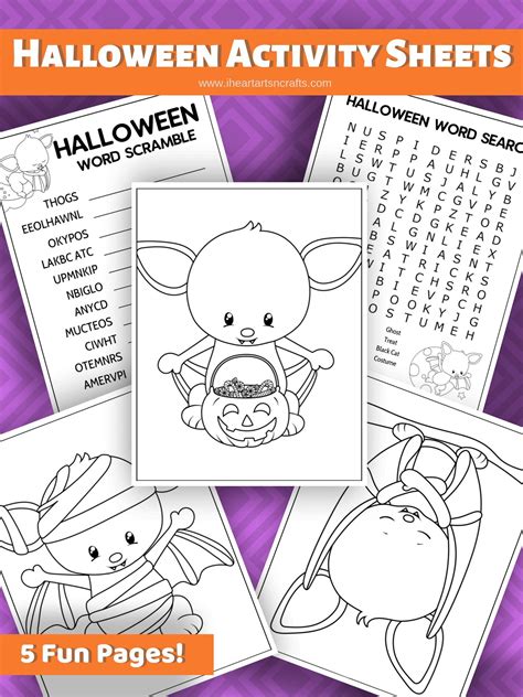 Halloween Printable Activity Pages