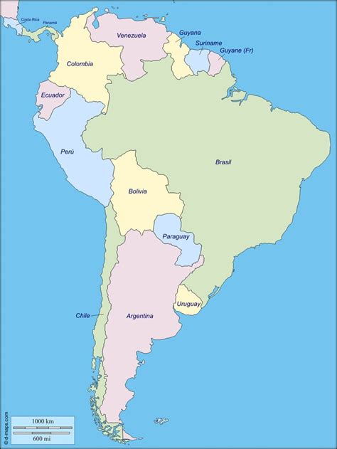 South America Free Map Free Blank Map Free Outline Map Free Base