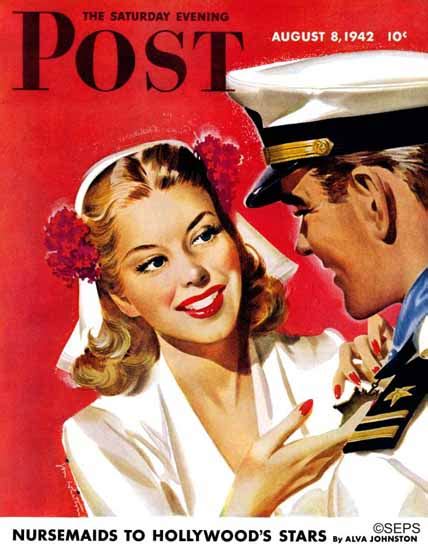 Jon Whitcomb Saturday Evening Post Officer 19420808 Sex Appeal Mad
