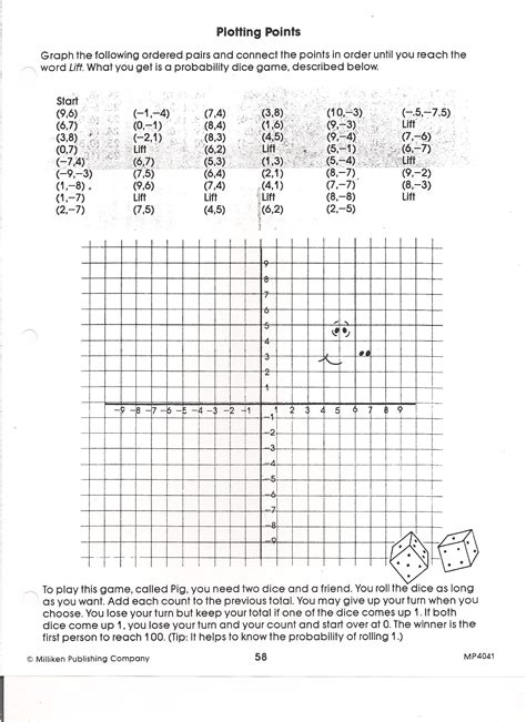 Free Printable Coordinate Graphing Worksheets