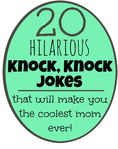 Printable Knock Knock Jokes For Kids Contemporary Romance Author