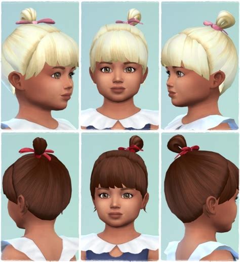 Tiny Loop Bun Toddler At Birksches Sims Blog Sims 4 Updates
