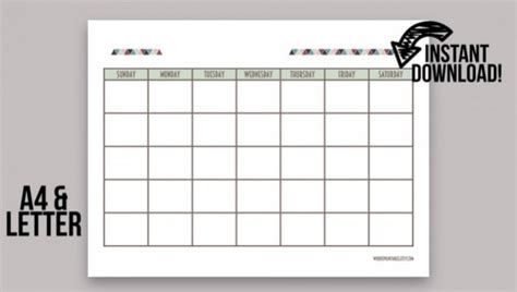 Free 20 Blank Calendar Templates In Vector Eps