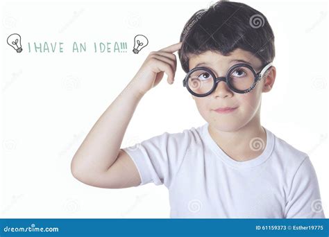 Smart Kid Stock Image Image Of Childhood Think Imagination 61159373