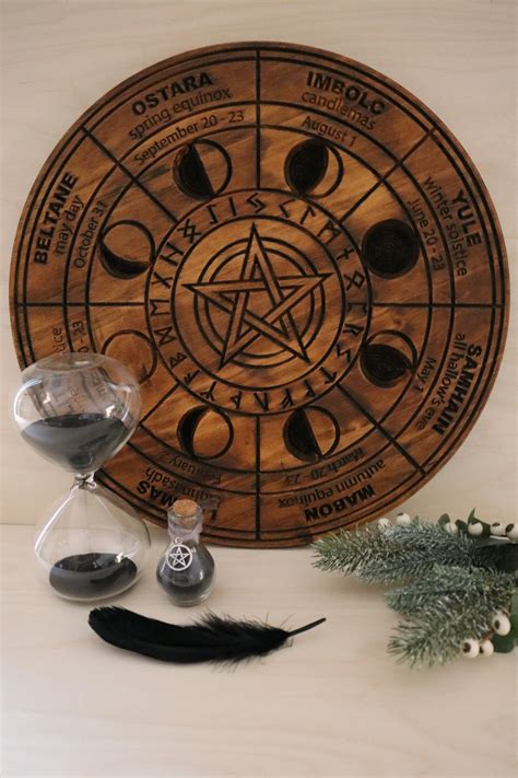 Wiccan Sabbat Wheel Of The Year Calendar Southern Hemisphere Etsy