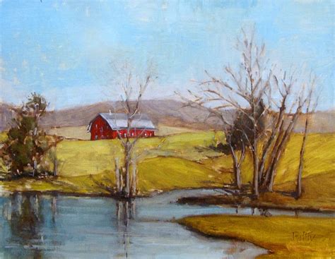 Bill Guffey Farm Pond And Barn
