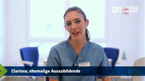 Deine Ausbildung Im Eichsfeld Klinikum Azubi Clarissa Youtube